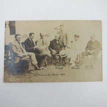 Photo Postcard RPPC President Coolidge, Henry Ford, Thomas Edison, R. Fi... - £39.50 GBP