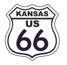 12&quot; kansas route 66 bumper sticker decal usa made - £22.42 GBP