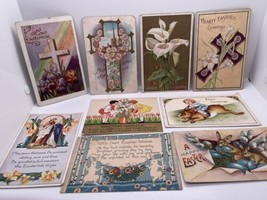 Lot of vintage Easter postcards antique All Used With Stamps 1 Cent Ephemera - £7.44 GBP