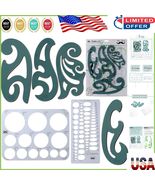 Clear Plastic Geometry Template Set: Circles &amp; Ellipses for Creative Pro... - $315.07 MXN