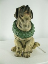 Grandeur Noel 2003 Collector Edition Dog w/ Wreath Figurine f/ Choir Set - £7.98 GBP