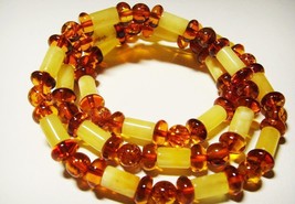 Amber necklace Genuine Baltic Amber  beads Necklace Gemstone Necklace - £93.15 GBP