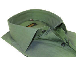 Men's Shirt Hankie CASILA Turkey Cotton Blend Long Sleeves 501770-23 Olive Green image 2
