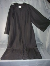 EXECUTIVE BLACK GRADUATION GOWN 6&#39;0&quot; - 6&#39;2&quot; MADE IN THE USA - £19.10 GBP