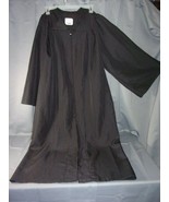 EXECUTIVE BLACK GRADUATION GOWN 6&#39;0&quot; - 6&#39;2&quot; MADE IN THE USA - £19.06 GBP
