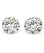 Lot of 2 CVD Lab Grown Round Cut Diamonds IGI Certified TCW = 4.12 Cts (J, VS2) - $13,152.78