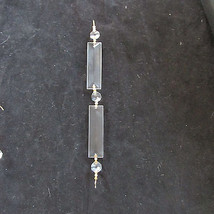 10pcs 2 Hole Crystal Prism Chandelier Parts 8 1/2&quot;Colonial Brass Connectors - £12.60 GBP