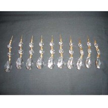 1 1/2 Inch Lead Crystal Prisms/Double Octagon 10Pcs - £10.16 GBP