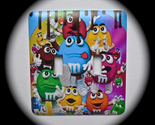 M&amp;Ms Double Toggle Metal Light Switch Cover m&amp;ms - $9.25