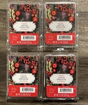 NEW HOLIDAY APPLE WREATH 2.5 OZ WAX MELTS - LOT OF 4 PACKAGES - £12.53 GBP