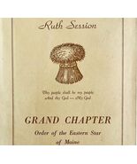 Order Of The Eastern Star 1944 WW2 Masonic Ruth Session Maine Vol XVII E47 - €68,69 EUR