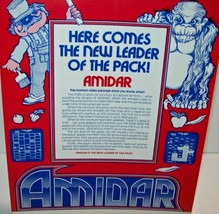 Amidar Arcade FLYER Original 1982 NOS Video Game Retro Gaming Retro Vintage Art - £25.44 GBP