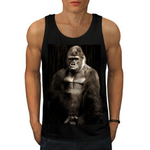 Wellcoda Wild Animal Monkeys Mens Tank Top, King Active Sports Shirt - £15.05 GBP+