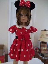 Disney Minnie Mouse 2pc Outfit-Childs&#39; Dress with Headband-Size: 6 Months - £17.48 GBP
