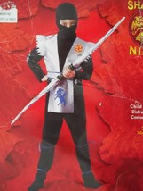 Ice Wolf Ninja-The Original Shadow Ninjas Childs&#39; Costume-Size:4-6-NEW-Disguise - £14.50 GBP