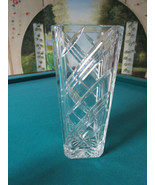 Royal Doulton Crystal Flower Vase Swing 11&quot; Tall X 5&quot; - $1,982.83 MXN