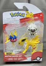 Pokémon Battle Figure Set Jolteon Carvanha Wooloo 2023 - £18.67 GBP