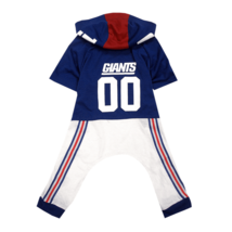 Pets First NFL New York Giants Team Uniform Onesi Pajama Outfit for Dogs &amp; Cats - £21.43 GBP