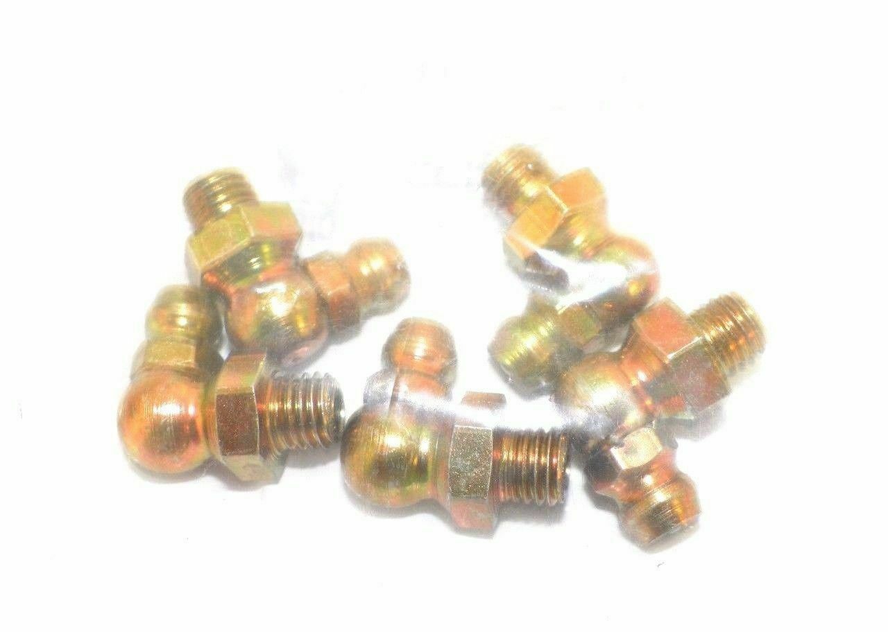 Big A 3-613000 Brass Pipe Nipple Grease Fittings 1/4-28 x 49/64 Lot Of 5... - $12.75