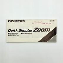 Olympus Quick Shooter Zoom Camera Instruction Manual Printed In Japan - $5.50