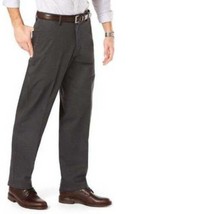 Mens Dress Pants Dockers D2 Dark Gray Straight Flat Easy Khaki Casual-sz... - £19.33 GBP