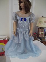 Child&#39;s Cinderella Costume with Crown-Size: Medium(7-8)-Disney Classics  - £15.09 GBP