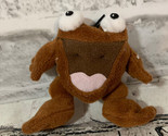 NeoPets McDonald&#39;s 2004 Quiggle small mini brown plush frog stuffed toy - £7.82 GBP