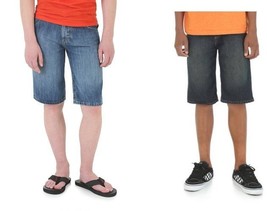 Wrangler Boys 5 Pocket Jean Shorts Blue or Black Sizes 12, 16 or 18 NWT - $11.99