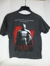 Batman Arkham City graphic Gray T-Shirt Size S Small You&#39;re not safe here - £5.01 GBP