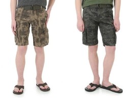 Wrangler Boys Camouflage Cargo Shorts w/ Belt Black or Green Sizes 4, 5 or 6 NWT - £9.32 GBP