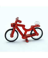 Crimson Red Chrome Bicycle Lego Compatible - £7.96 GBP