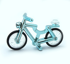 Turquoise Chrome Bicycle Lego Compatible - £7.85 GBP