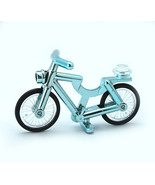 Turquoise Chrome Bicycle Lego Compatible - £7.96 GBP