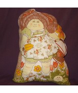 Cabbage Patch Kids Girl Flower Basket Plush Stuffed Pillow Finished 1983... - £19.78 GBP