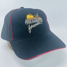 Pheasants Forever Black Logo Hat PF Strapback Hunting Cap - £15.05 GBP