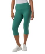 32 Degrees Womens Leggings Green Cropped Active Stretch Pockets High Waist - $41.15 CAD