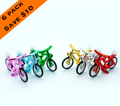 6 Pack Chrome Bicycle Lego Compatible - £20.21 GBP