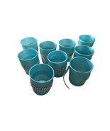 Lot of 9 Blue Hobby Lobby Glass Votive Tealight Candle Holders Arts Crafts - £7.26 GBP