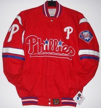 MLB Philadelphia Phillies Twill Cotton Red Jackets JH Design New - £94.80 GBP