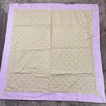 Kids Play Mat Quilted Blanket Purple Gingham Border Green Floral 32x32 - $360.80 MXN