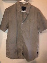 Roark Revival Artifects Adventure Medium Button Down Short Sleeve Cotton Shirt - £4.67 GBP