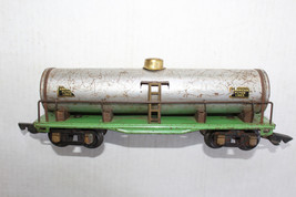 American Flyer Prewar O Gauge 3210 Silver Tank Car Green Frame #2 - £18.93 GBP