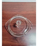 Vintage Clear Glass Sauce Maker Lid A-6 Glass Lid Only Has Chips - $35.00