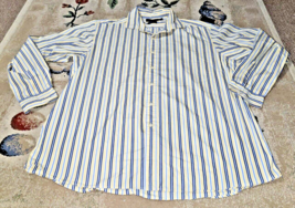 Polo Ralph Lauren Shirt Men’s 2XL Yellow Striped Westerton Long Sleeve B... - £12.82 GBP