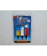 TiPS Flexible Golf Tees ~ CASE LOT 6 PACKS ~ Assorted Sizes, 3 Tees Per ... - £32.51 GBP