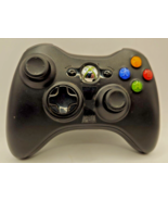 Xbox 360 Black Wireless OEM Controller WORKS microsoft remote game - £14.51 GBP