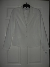 Tahari ASL New Womens Ivory Three-Button Blazer Jacket      8 - £19.80 GBP