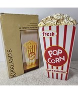 Kirklands Popcorn Nightlight Plug in Movie Popcorn Theme 10&quot; Tall Lamp T... - $32.46 CAD