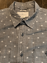 Ralph Lauren Denim & Supply Button Down Shirt-Blu/Gry Stars S/S Large - £13.33 GBP