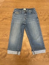 Levis San Francisco 515 Capri Womens Size 4 Mid Rise Cuffed Blue Jeans W... - £10.90 GBP